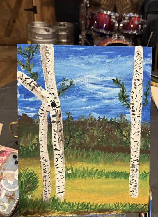 A painting from a recent class