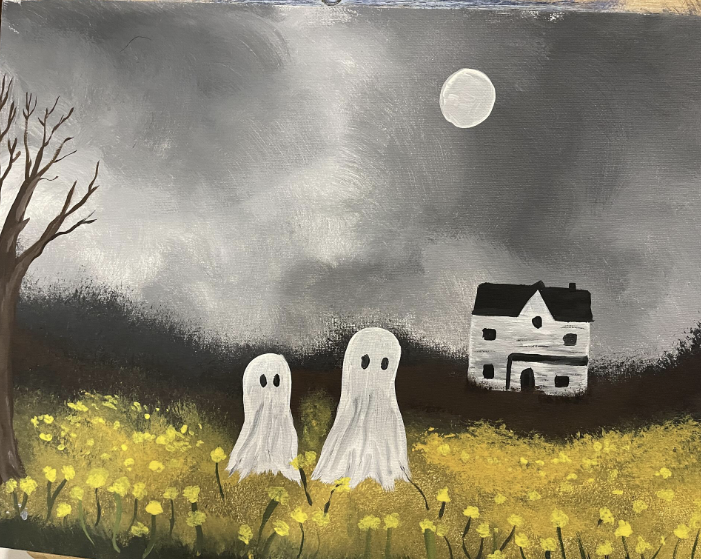 A finished painting from a Paint & Sip with Annelise class