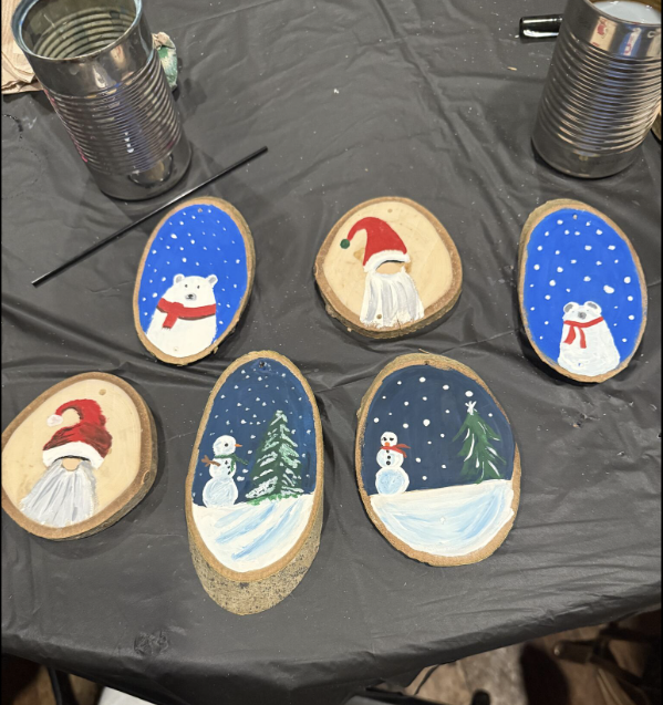 A finished painting from a Paint & Sip with Annelise class