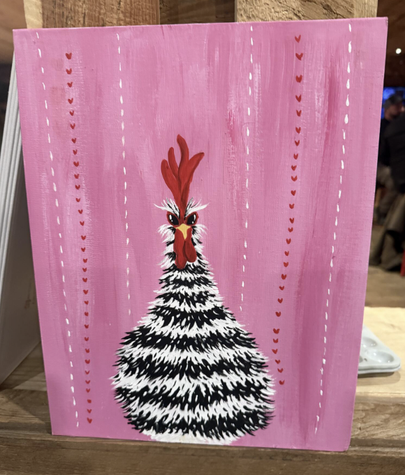 A finished painting from a recent class